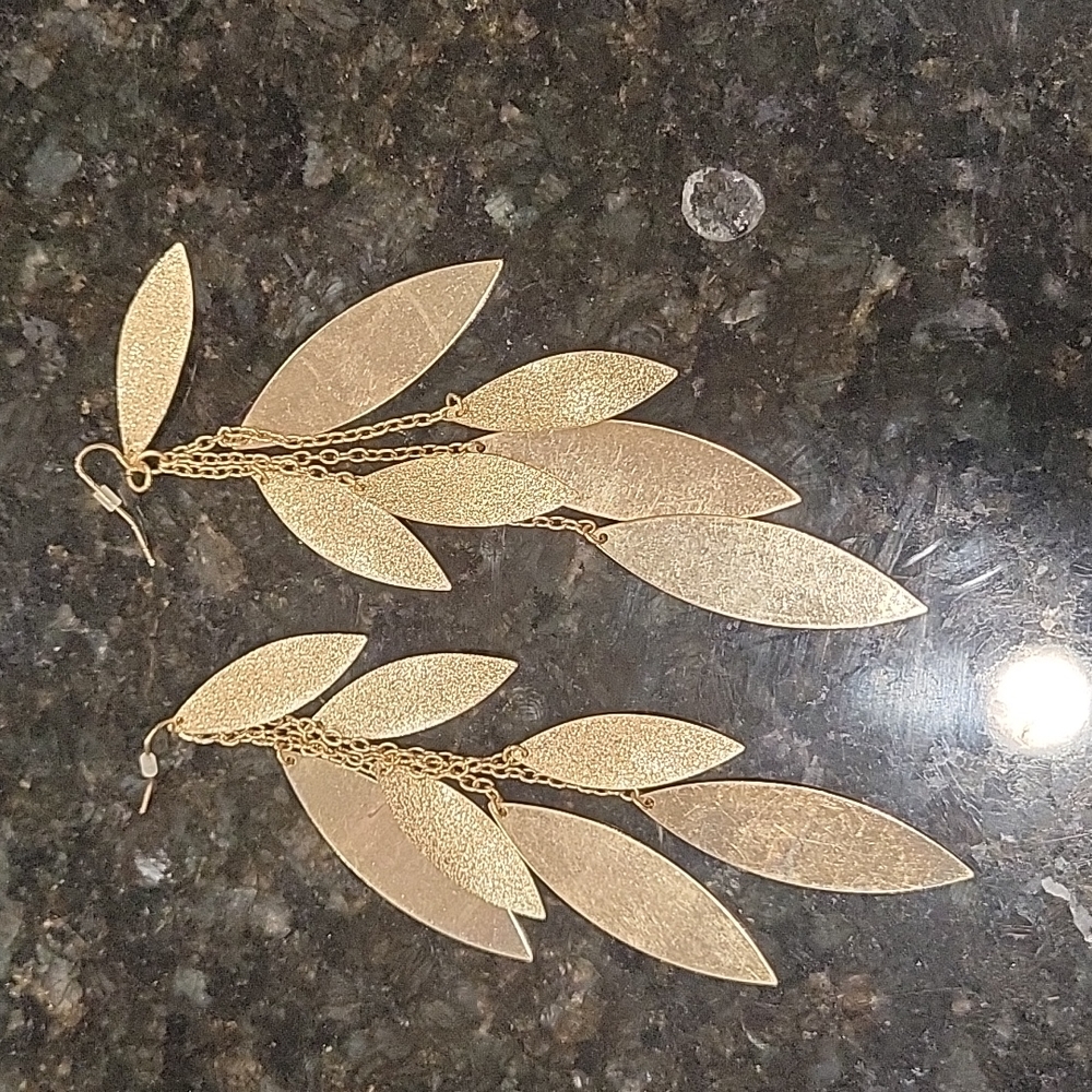 Long drop earrings